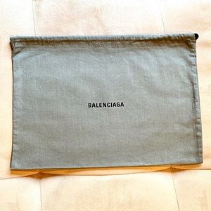 Balenciaga Authentic Gray Dust Bag 10”x14”